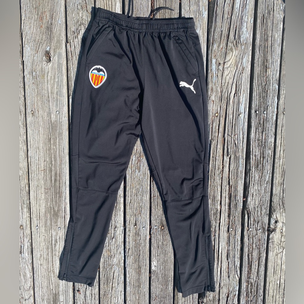 Puma Valencia Kids Black Track Pants
